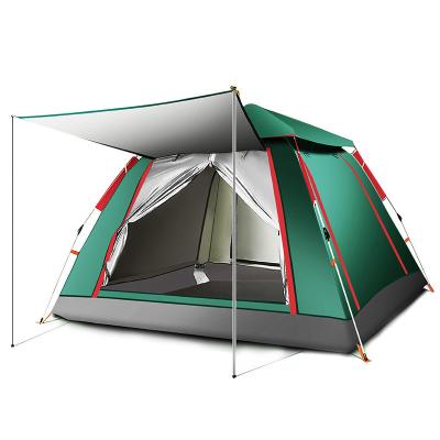 China Camouflage game factory quick-opening multifunctional camping tent/field tent 3-4 people rain camp tent custom automatic outdoor thick wilderness for sale