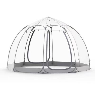 China Custom Folding Camouflage/Field Game Factory Outdoor Thickened Transparent Portable Spherical Tent Rain Bubble Quick Open Room for sale