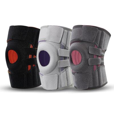 China Adjustable Comfortable Sports Knee Pads Silicone Shock Stabilized Patellar Support Tape Adjustable Comfortable Breathable Knee Pads Knee Brace for sale