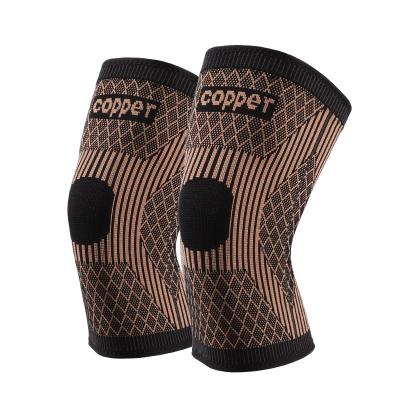 China Wholesale Elasticity Wholesale Three-dimensional Knitted Nylon Non-slip Knee Pads Copper-Containing Running and Sports Riding Protection for sale