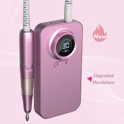 China Quickly Remove Electric Cordless Nail Drill Machine 35000rpm Portable Nail Drill Machine 2023 New Product Ideas Pink efile for sale