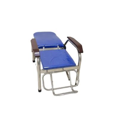 China Modern high quality ABS color railing hospital blood transfusion imitation solid wood chair for sale