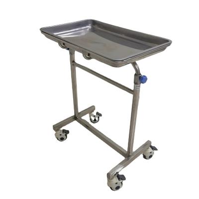 China Metal Folding Mobile Hand Tray Trolley Rolling Trolley With Four Wheels for sale