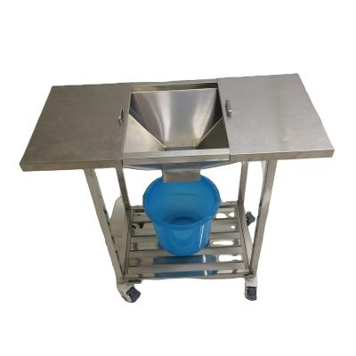 China Metal Medical Instrument Trolley Stainless Steel Debridement Trolley for sale