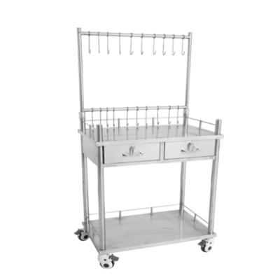 China Metal Specification Main Body Surgical Instrument Trolley Transfusion Car for sale