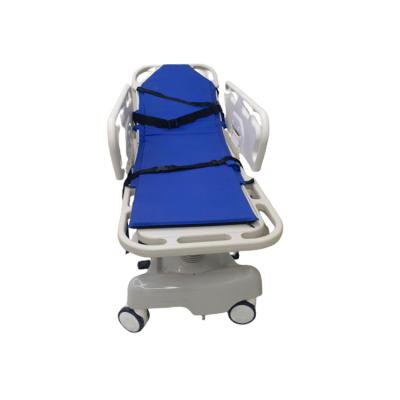 China Plastic Transfer Stretcher Ambulance Bed Hydraulic Patient Transfer Bed for sale