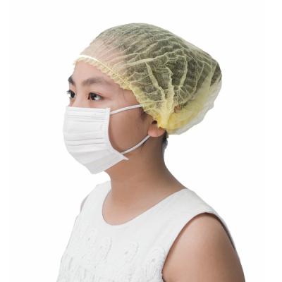 China Non Woven Industry / Beauty Salon Custom Hair Cap Crowd Clip Cap Surgical Medical Disposable for sale