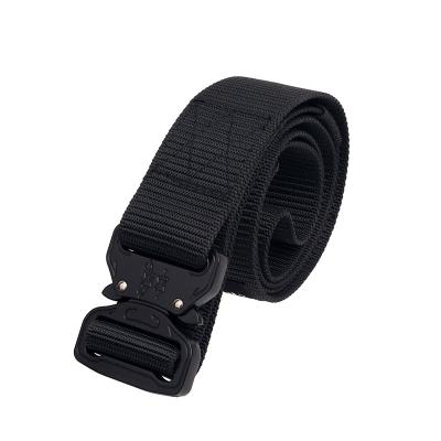 China Heavy Duty Nylon + Airplane-grade Aluminum Hunting Accessories Belt Tactical Nylon Waistband Military Custom Black for sale