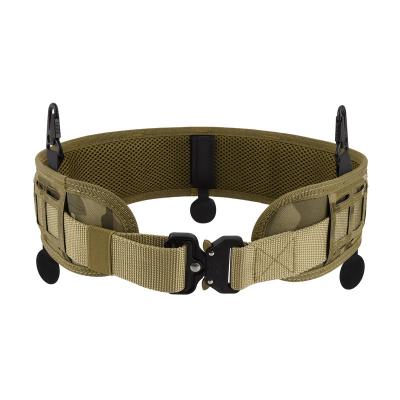 China 1000D Oxford MOLLE Tactical Support Belt Patrol Combat Battle Web Military Soft Padded Belt CP for sale