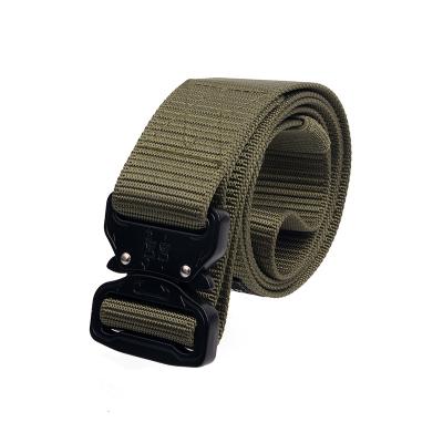 China Heavy Duty Nylon + Aircraft-grade Aluminum Custom Shaped Western Tactical Military Belt Buckles Belt With Molle Material Your Own Logo for sale