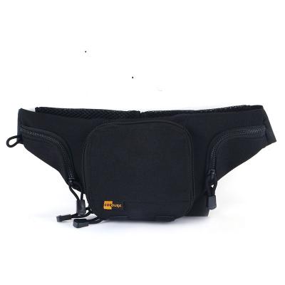 China Water Proof 1000D Tactical Waist Bag Waterproof Pockets Travel Increasing Bike Riding Belt Bag BK for sale