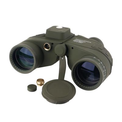 China BAK4 10x50 Binoculars with Built-in Compass and Rangefinder for Bird Eyepieces Wide Field of View for sale