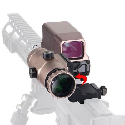 China Dot Sight Magnifier + 3x Red Holographic Dot Sight Tactical Holographic Red with Flip Mount Picatinny Rail Desert for sale