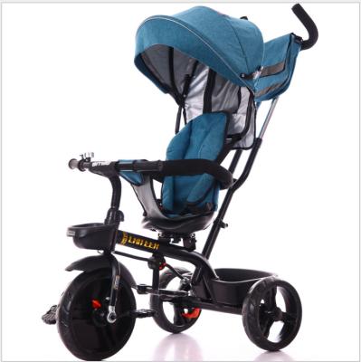 China Good quality 4 in1 eco-friendly kids tricycle with push bar children pedal tricycle tent kids tricycle for sale