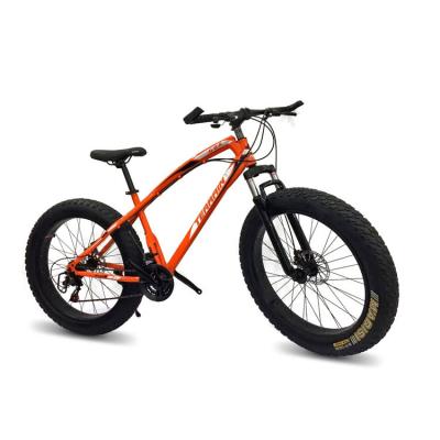 China 4.0 steel fat tire 26 inch, 21 speed high carton steel mountain bike with competitive price MTB-002 for sale