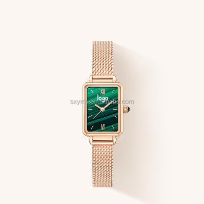 China Star studded shell new 2022 automatic date hot sale women's watch belt simple and soft steel waterproof good women's watch for sale