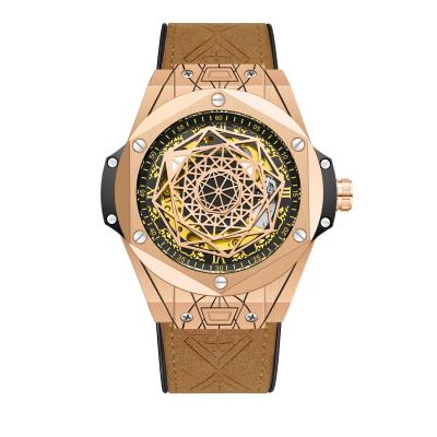 China Luminous Belief Time 108A Can Customize To Fashion Square Luxury Brand Men's Mechanical Watch Sports Frame Quartz Waterproof Men's Watch for sale