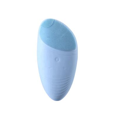 China Wireless Electric Pore Silicone Facial Cleansing Brush Sonic Vibration Charging Facial Cleansing Brush Deep Clean Brush for sale