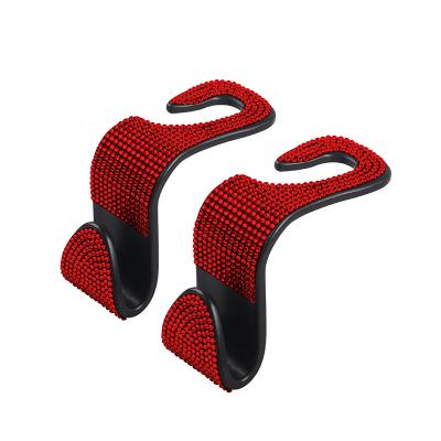 China Universal Auto Rear Rack Mount Hanger Headrest Hanger Car Accessories Car Back Seat Bling Interior Hook Easy Storage for sale