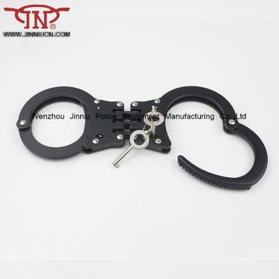 China The police carbon steel handcuff/high quality military handcuff/black handcuff for sale