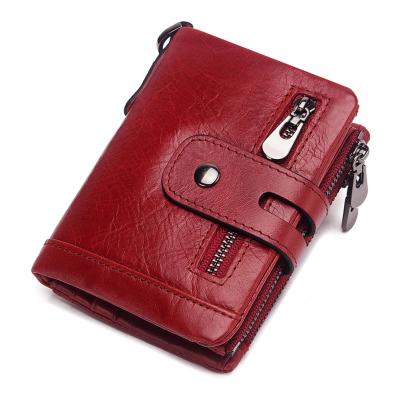 China HUMERPAUL RFID Cowhide Genuine Leather Luxury Purse Luxury Small Men's Slim Wallet Mini Leather Wallets Vintage Gents Casual for sale