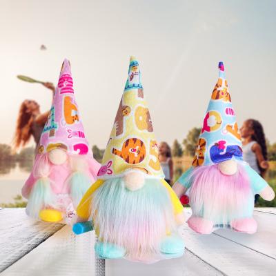 China Fabric Gnome Plush | 3 Pcs High Hat Graduation and Enrollment Kids Faceless Rudolph Doll Decoration Pencil Color Brush for sale