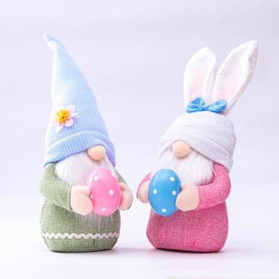 China Fabric Gnome Plush | Rudolf Faceless Doll Elf Props Decoration 2pcs Easter Hug Egg Decoration Props for sale