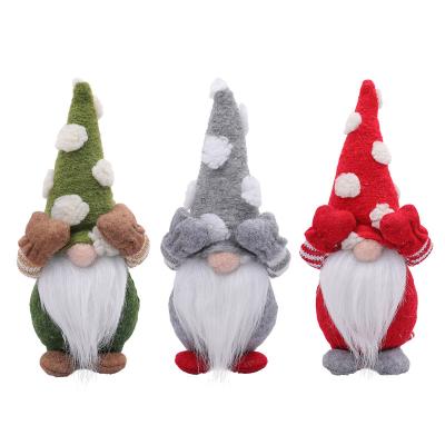 China Christamas Home Decor Gnome Plush | Rudolf Faceless Doll Elf Props Decoration Christmas Decoration Cover Face Props Props for sale