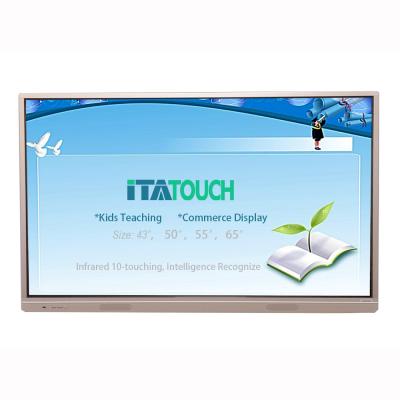 China Low Moq 43 school /classroom/ conference 50 55 65 inch led panel tv multi panel touch screen interactive smart monitor for sale