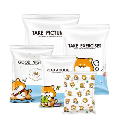 China Sustainable High quality home travel space saving clothing vacuum bag in cartoon pattern for sale