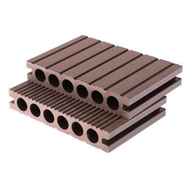 China Environmentally Friendly Waterproof Wood Garden Decking Extrusion Wpc Co Plastic Wpc Composite Decking Manufacturer for sale