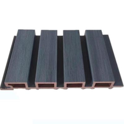 China Environmental friendly plastic composite cladding decorative wood wpc cladding decorative exterior wall panel for sale