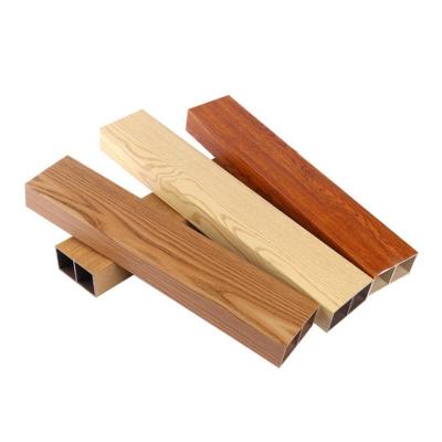 China YUJIE factory cheap price environmental friendly plastic timber composite wpc timber tubes on sale for sale