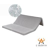 China King Size Portable Foldable Mattress Tri-fold Anti-bacterial Topper for sale