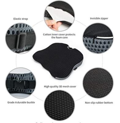 China Lumbar Support and Polyester Fabric Auto Car Cushions for Long Distance Driving for sale