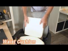 Air Fiber Waist Cushion Lumbar Support Comfortable With Washable Cover