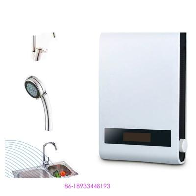 China Small hotel energy saving portable tankless geyser bathroom induction hot instant electric water heater for shower for sale