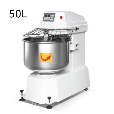 China High Efficiency Commercial Kitchen Bakery Equipment 50L H50 Dough Kneading Machine Double Speed ​​Commercial Spiral Dough Mixer RAWEN ICFZD for sale