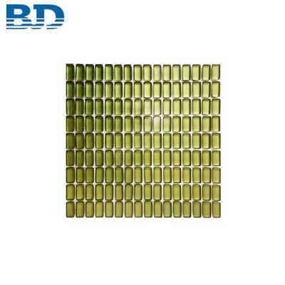 China Home Decoration Wall Mini Brick Glass Mosaic Tile Flooring for sale