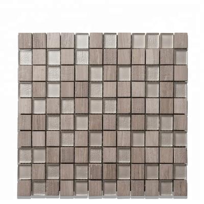 China Wall Decoration China Factory High Quality Mosaic Glass And Marble for sale