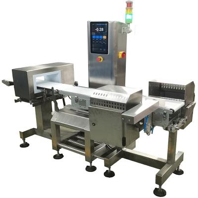 China High Sensitivity Automatic Combo Stability Checkweigher 300*150 Industrial Metal Detectors for sale