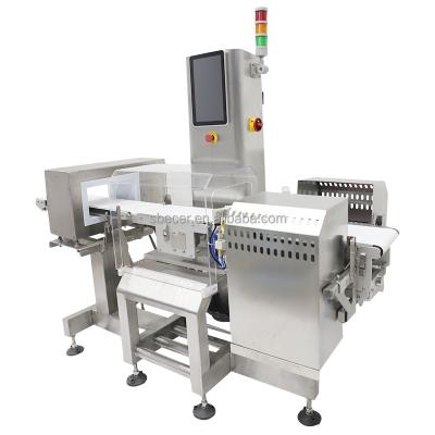 China Conveyor Scale Checkweigher with Metal Detector Machine for Food Industry 250L*300W*(10-200)H for sale