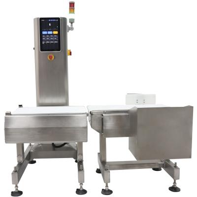 China High Accuracy Automatic Conveyor Weighing Machine Check Weigher Belt Check Weigher With Rejector CWC-M250 for sale