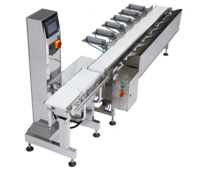 China CWM-200 Automatic Weight Sorters for Fish Weighing Check Automatic Feeding and Salmon Fillet Weight Sorting Machines 400mm(L)x245mm(W) for sale