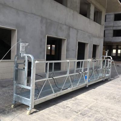 China ZLP series steel electric temporary suspended working platform for building maintennace for sale