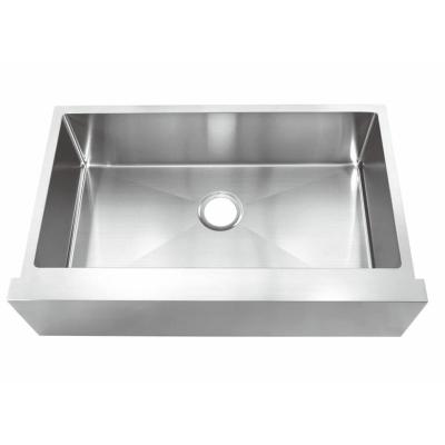 China Modern 304 stainless steel apron farmhouse kitchen sink bowl undermount stainless steel handmade kitchen sink for sale