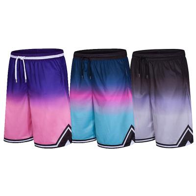 China Breathable Mens Solid Color Shorts Fitness Training Jogging Basketball Five Point Pants for sale