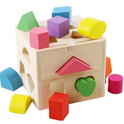 China 100% 2021 Eco-friendly Kids Train Box Building Block Cognitive Early Education Toys for sale