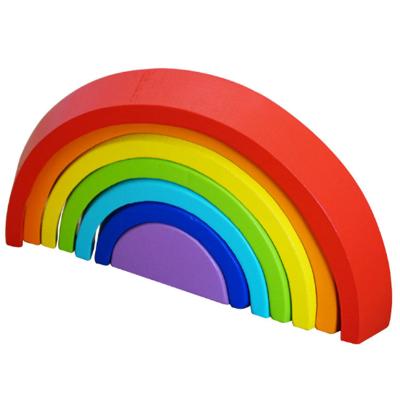 China New Eco-friendly Material Wooden Toys Colorful Arched Toys Early Education Toy For Children for sale