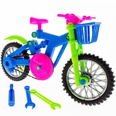 China Funny Educational Toy New DIY Science Experiment Model Toys Detachable Kids Toys Bicycles for sale